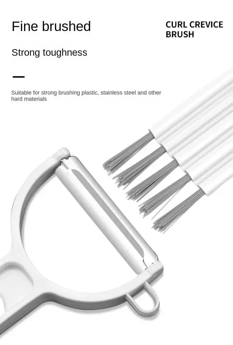 Multifunctional Flexible Gap Brush Cup Cover Groove Nipple Bottle Gap Brush Household Soft Bristles Cleaning Brush Kitchen Tool