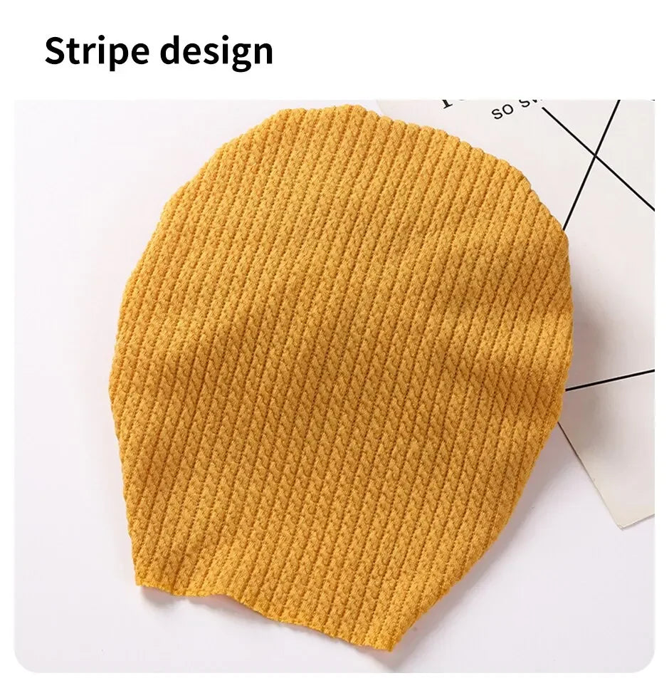 Cute Bow Baby Turban Hat Double Layer Big Bowknot Newborn Hat Soft Warm Elastic Kids Head Beanie Babies Accessories