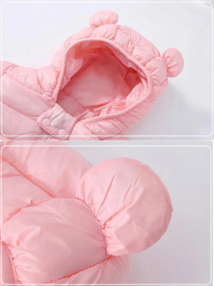 Hooded Lightweight Down Jackets Children Boy Girl Baby Coat Autumn Winter Outerwear Casual Clothing Kids Christmas Birthday Gift