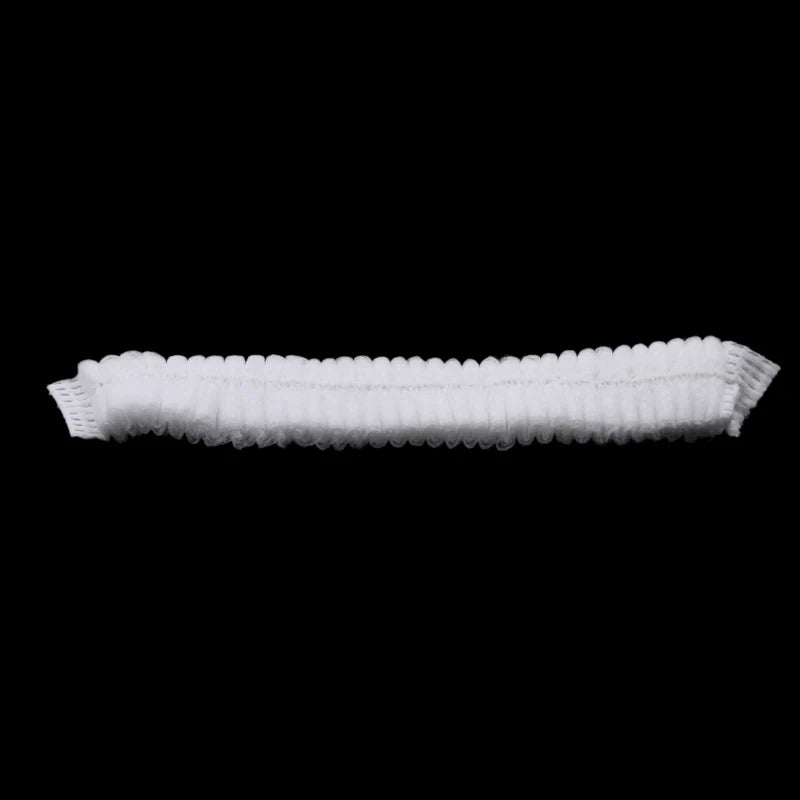 100pcs/Pack Disposable Hair Head Covers Net Bouffant Dustproof Anti Dust Caps Breathable Shower Bathing Hats Kitchen