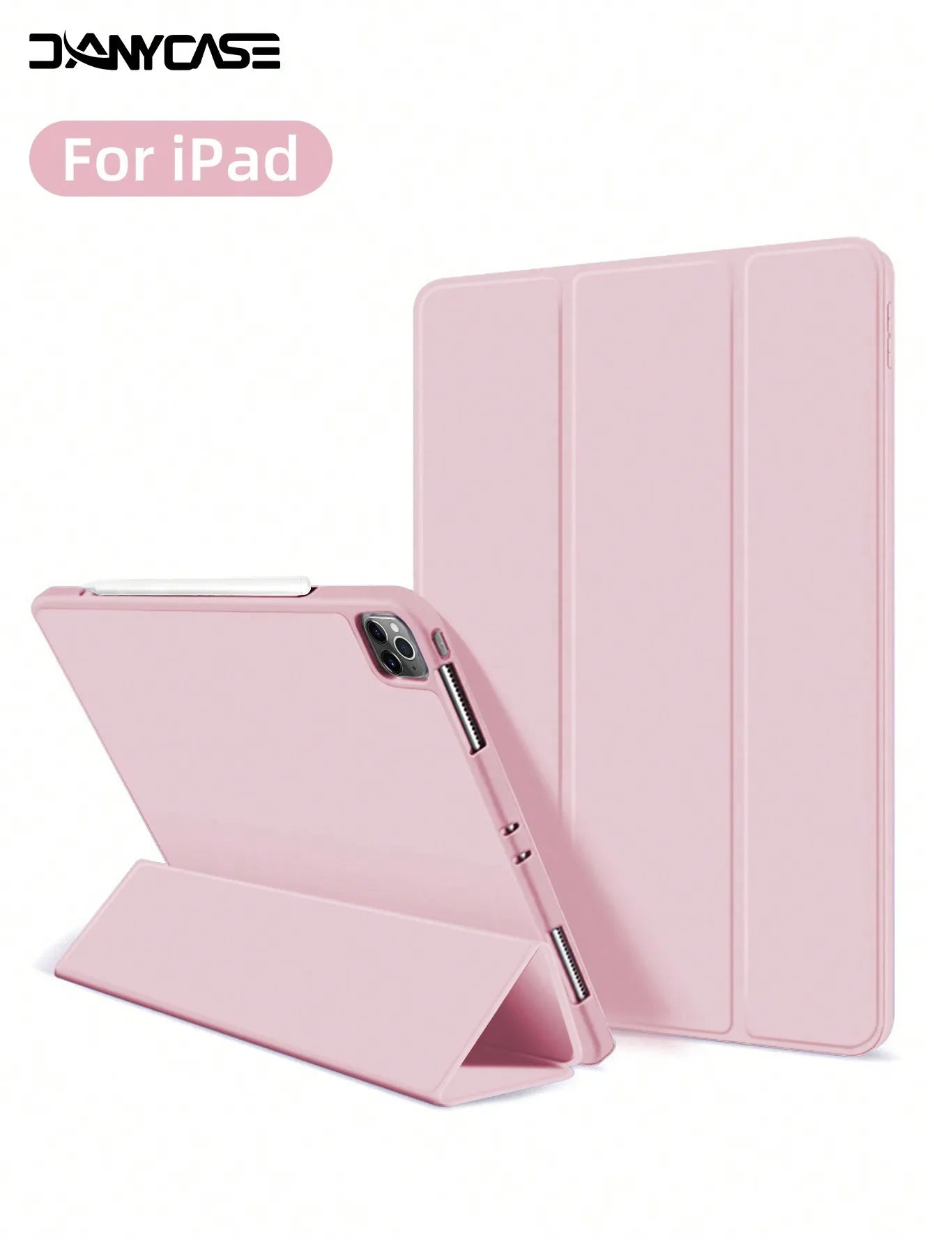 Protective Case With Pencil Slot, Compatible With IPad A16 2025, Air 11"/13", M2/M3, Pro 11"/13", M4 2024, Air 5/4 10.9", Air 3 10.5", 9th/8th/7th Gen 10.2", 5th/6th Gen 9.7", Mini 6