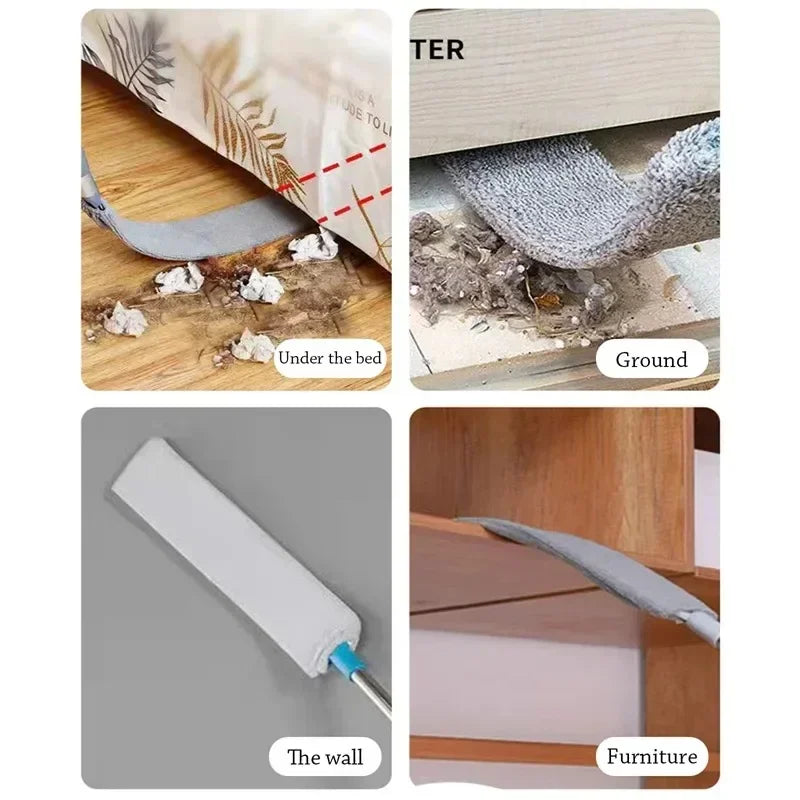 Long-Handled Detachable Mop Household Cleaning Tool for Floor Bed Bottom Vacuum Sofa Dusting And Gap Cleaning