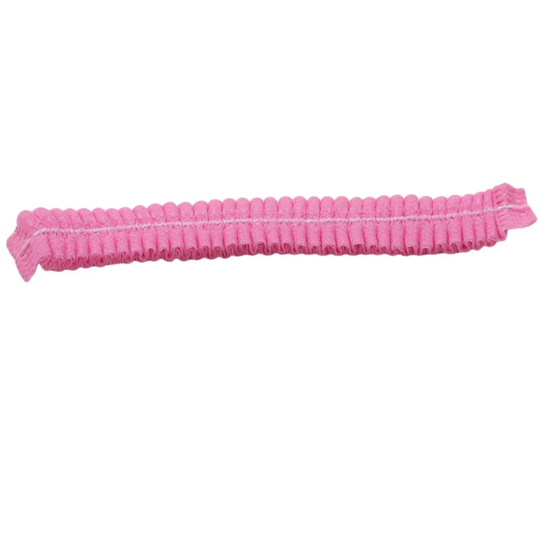 100pcs/Pack Disposable Hair Head Covers Net Bouffant Dustproof Anti Dust Caps Breathable Shower Bathing Hats Kitchen