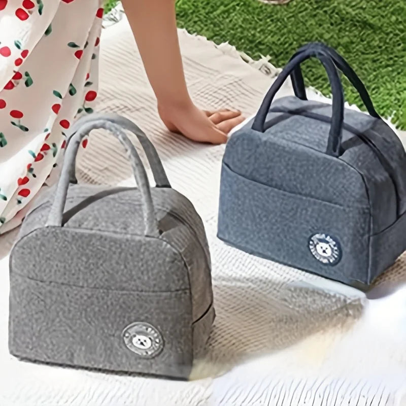 1pc of a Handheld Insulated Lunch Bag Suitable for Students And Office Employees,Ideal for Camping Meals And As a Lunch Box
