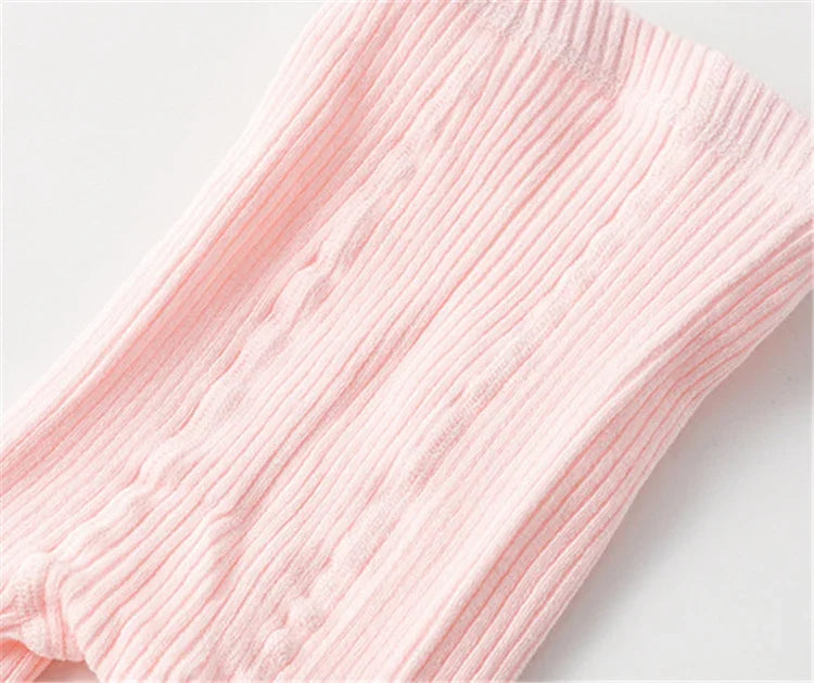 Knitted Tights for Girls Solid Children's Pantyhose Cartoon Rabbit Cotton Soft Kids Girls Tights Autumn Winter 1-7T Trousers New