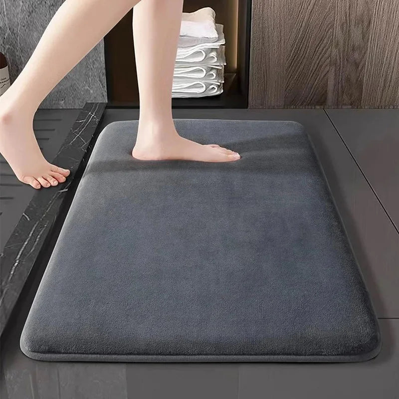 Super Absorbent Floor Mat Super Absorbent Bath Mat Super Anti Slip Coral Velvet Bathroom Floor Mat Door Mat Bathroom No Slip Mat