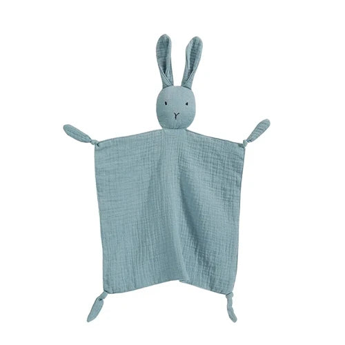 Baby Cotton Muslin Comforter Blanket Soft Newborn Sleeping Dolls Kids Fashion Sleep Toy Soothe Appease Towel Bibs