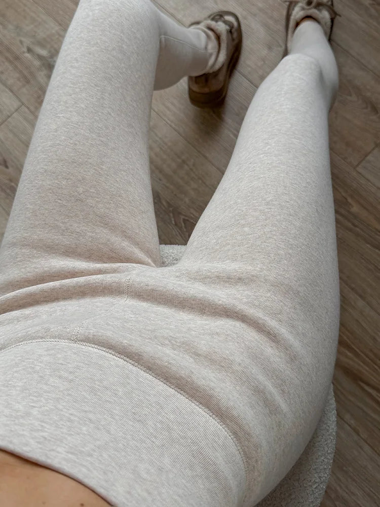 Streamgirl Thick Fleece Leggings Women Winter High Waist Black Outwear Tall Women Warm Thick Velvet Leggings For Winter Pants