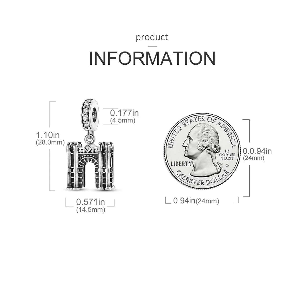 Travel Charm 925 Silver Plane Paris Tower Pendant Fit Bracelet Beads Making Woman Fashion Jewelry