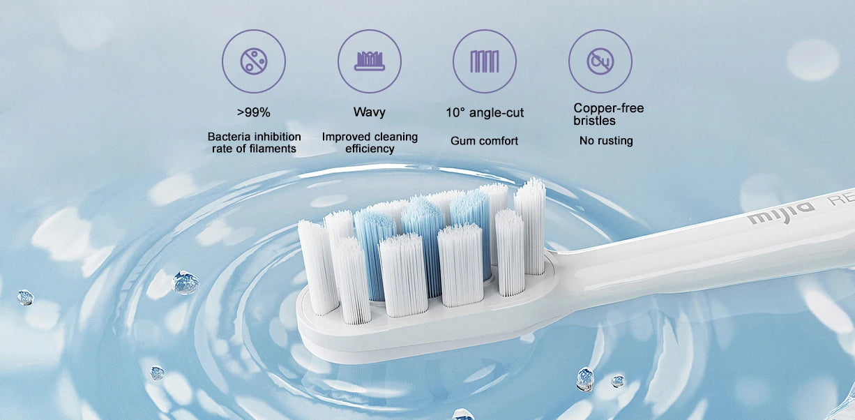 MIJIA T302 Sonic Electric Toothbrush - 31,000 RPM, 150 Days Battery,Copper-Free DuPont Brush Head,IPX8 Waterproof,4 Modes