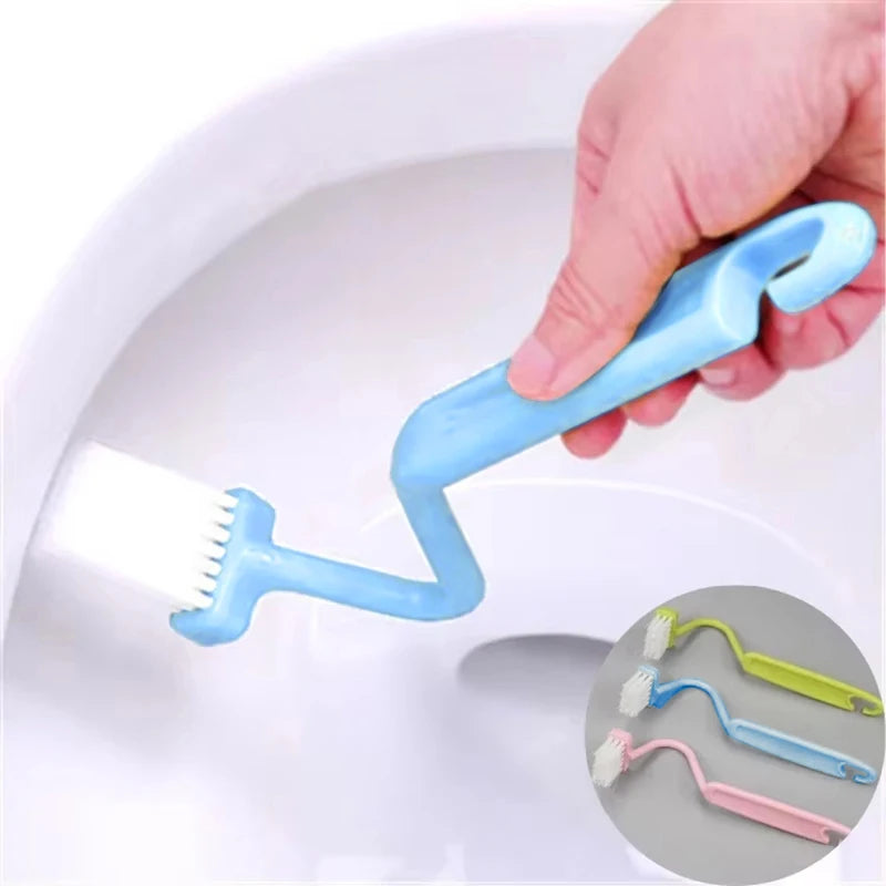 Curved Toilet Long Handle Household Toilet Brush Extended Cleaning Brush Dead Angle Curved Inner Brush Deep Cleaning Tools