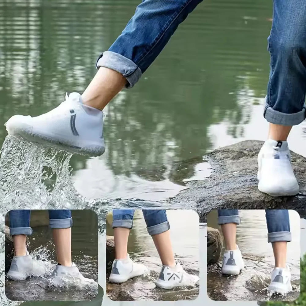 Rain Shoe Covers Waterproof Covers Reusable Non-slip Rain Footwear Covers Outdoor Adult Children for Shoes Boots Protector Cover