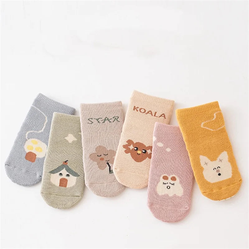 3 Pairs/lot Autumn Winter Warm Toddler Boy Girls Floor Socks Thicken Baby Non-slip Thermal Socks Children Clothing Accessories