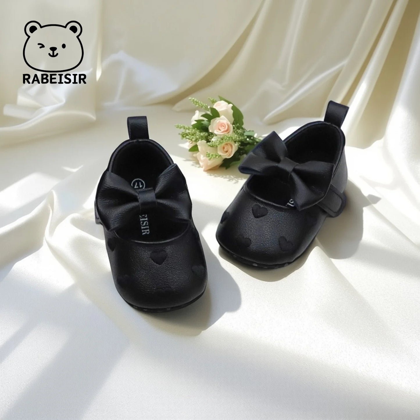 Baby girl toddler shoes baby embroidery love style baby's first pair of step shoes breathable non-slip fashion