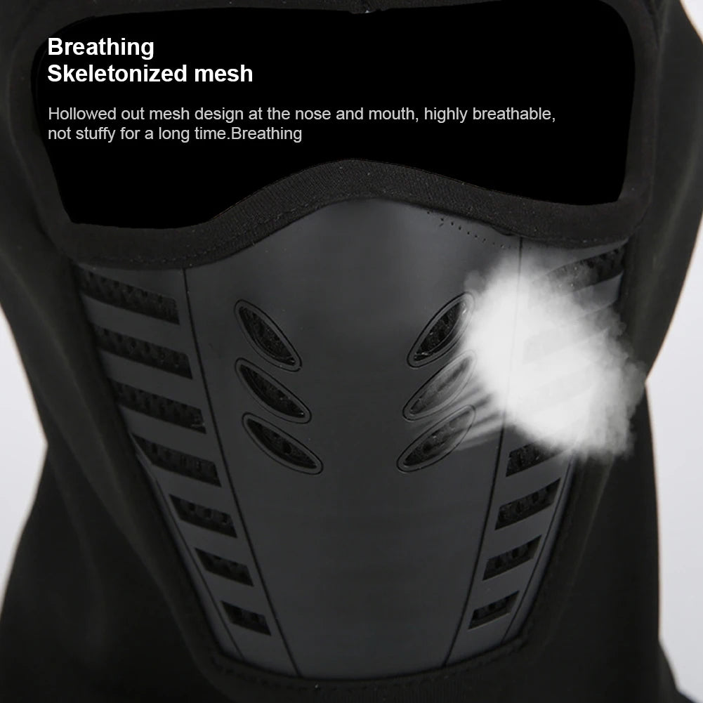 Winter Outdoor Cycling Full Face Mask Windproof Dustproof Keep Warm Face Cover Ski Head Cover Motorcycle Riding Balaclava Cap