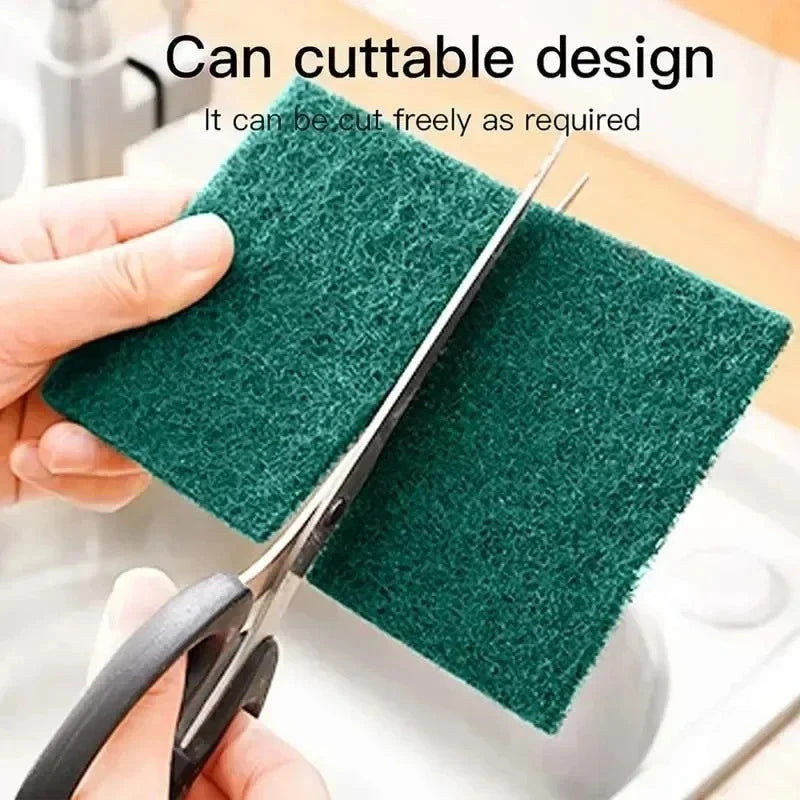 5/10/20/30PCS Scrub Pads Household Kitchen Oil Removal Dishwashing Pot Pads Scratch Free Multipurpose Reusable Cleaning Dishrag