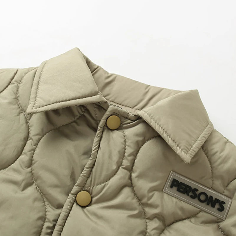Autumn Kids Cotton Jacket Winter Boys Solid Color Thick Plus Velvet Warm Coat For 3-10 Years Teen Children Outerwear Clothing ﻿