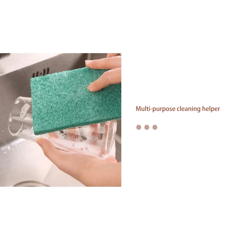 5/10/20/30PCS Scrub Pads Household Kitchen Oil Removal Dishwashing Pot Pads Scratch Free Multipurpose Reusable Cleaning Dishrag