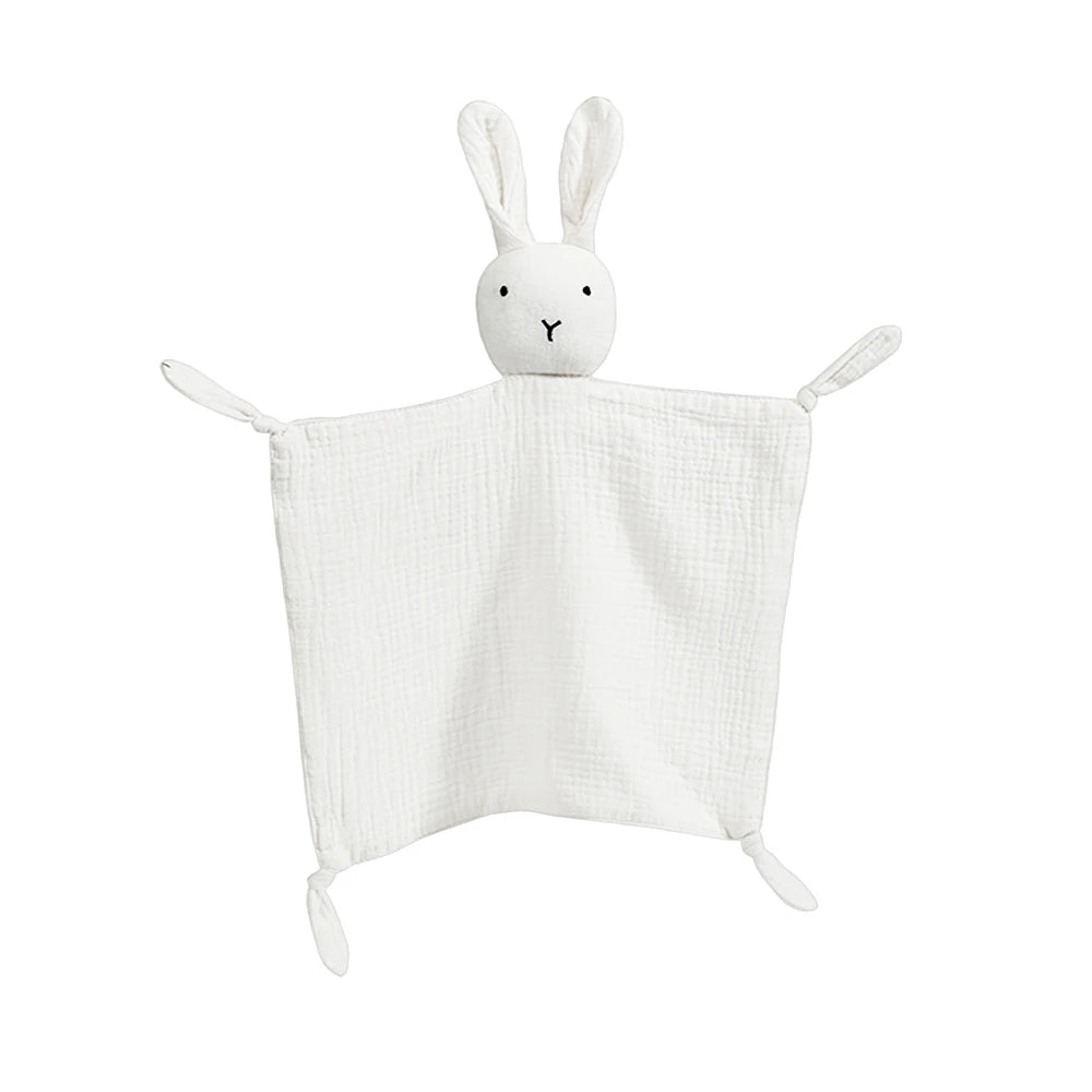Baby Cotton Muslin Comforter Blanket Soft Newborn Sleeping Dolls Kids Fashion Sleep Toy Soothe Appease Towel Bibs