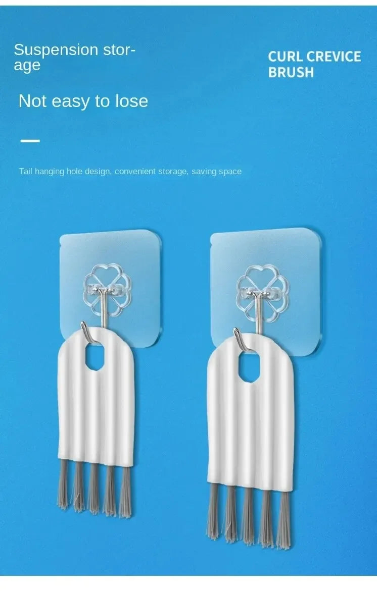 Multifunctional Flexible Gap Brush Cup Cover Groove Nipple Bottle Gap Brush Household Soft Bristles Cleaning Brush Kitchen Tool