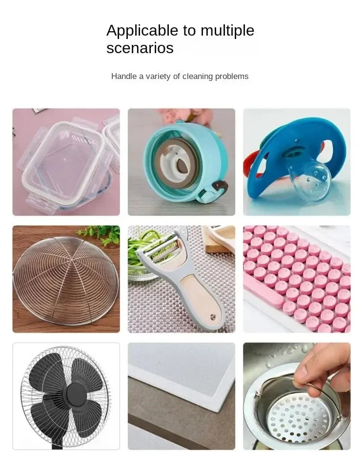 Multifunctional Flexible Gap Brush Cup Cover Groove Nipple Bottle Gap Brush Household Soft Bristles Cleaning Brush Kitchen Tool