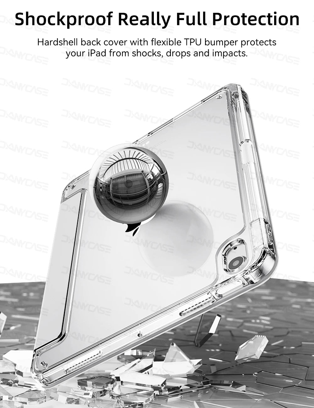 For iPad Air 11 2024 Pro Transparency Case For 2024 iPad Air 11-inch 12.9-inch Air 4/5 iPad 7/8/9th 10.2 5/6th 9.7in Tablet Case
