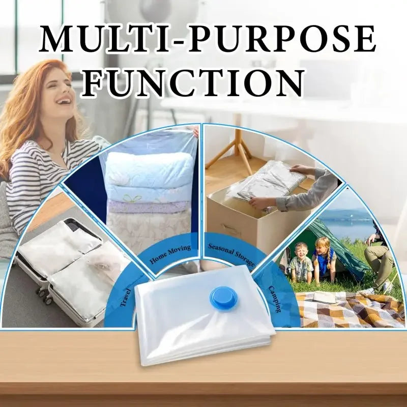 Vacuum Storage Bags 8-18Pc Space Saver Bag Travel Rechargable Air Pump Various Seal Bag Pump for Compress Clothe Blanket Luggage
