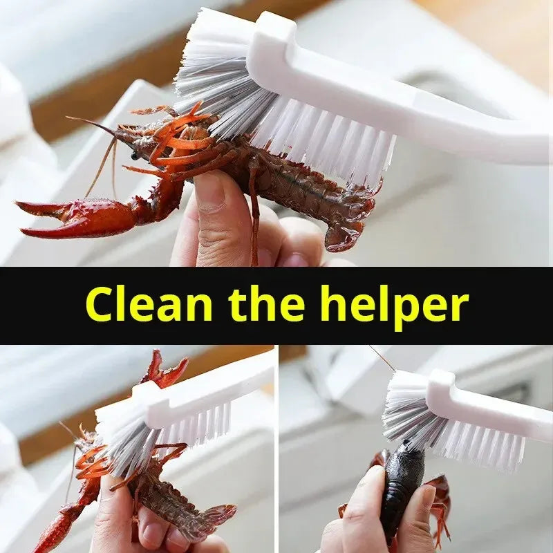 1/2/3Pcs Cleaning Cup Brush Japanese Style Sink Brush  with Long Handle Elbow Design Tail Hole Wall Hanging Crevice Cleaning