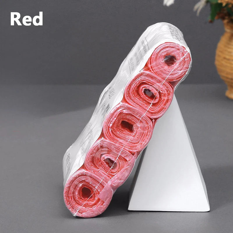 Disposable Flat-mouth Garbage Bag In Roll New Material Thickened And Strong Household Kitchen Bedroom Color Garbage Bag 45x50cm