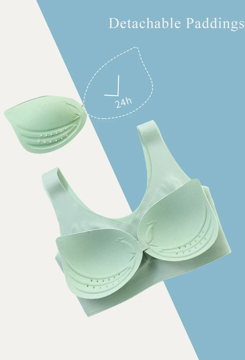 Plus Size Bra 3XL 4XL Seamless Bralette Wire Free Bras For Women Underwear Lingerie Sleep Brassiere Breathable Ultra BH