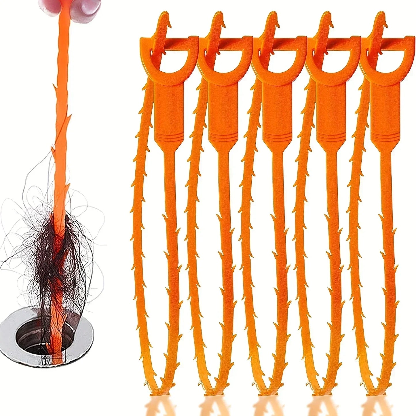 Multi-Pack Drain Cleaner Hooks Professional Pipe Hair Removal Tool for Toilet/Sink Outlet Sewer Dredging Kit