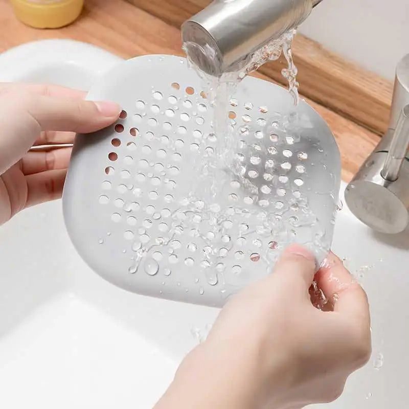 1/2/10/20PCs Shower Drain Hair Catcher Sink Strainer Drain Cover Hair Catcher Silicone Hair Filter Kitchen Bathroom Accessories