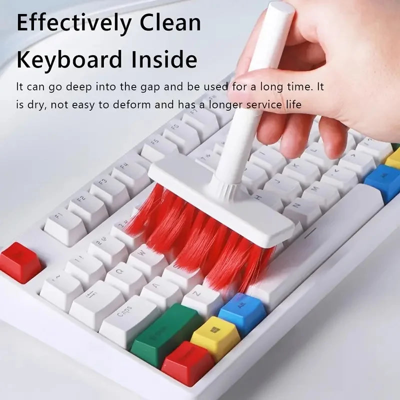 5 in 1 Keyboard Cleaning Brush Kit Keycap Puller Earbuds Cleaner for Airpods Pro 1 2 3 Bluetooth Earphones Case Cleaning Tools