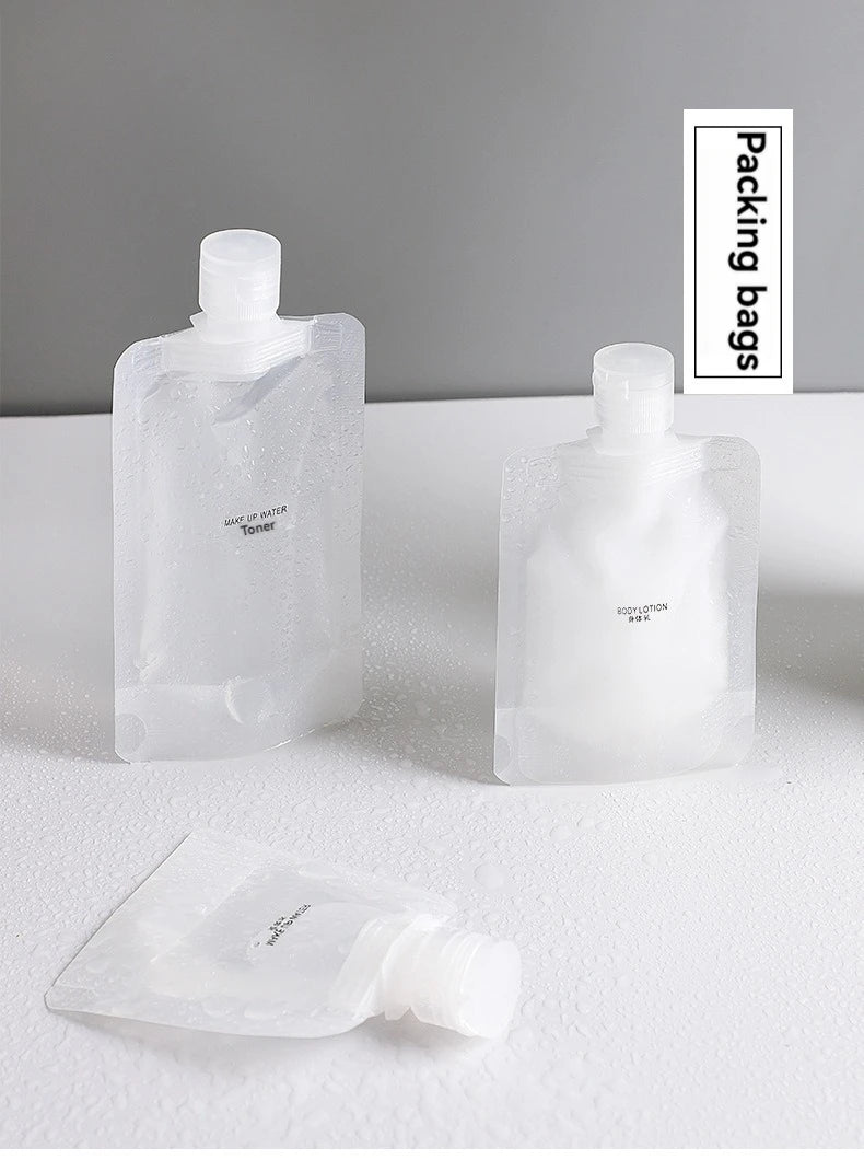 10Pcs 30/50/100ML Thickened Travel Subpackage Cosmetic Lotion Shower Gel Shampoo Portable Facial Cleanser