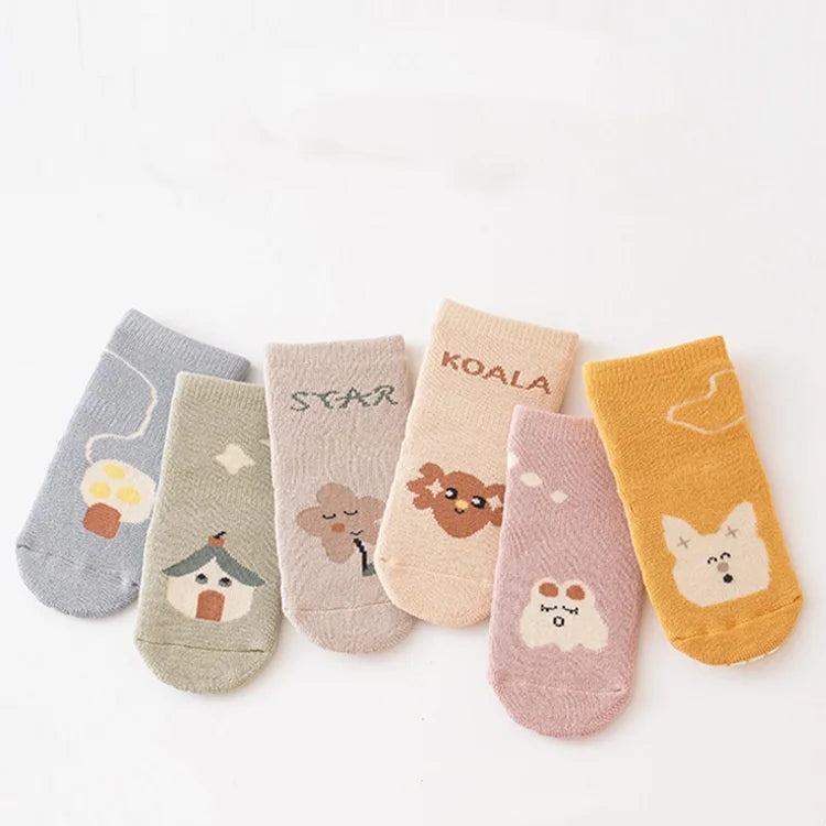 3 Pairs/lot Autumn Winter Warm Toddler Boy Girls Floor Socks Thicken Baby Non-slip Thermal Socks Children Clothing Accessories