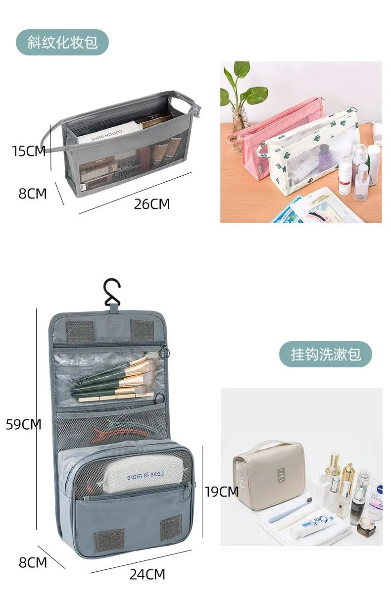 10/7 Pcs Set Travel Organizer Storage Bags Suitcase Packing Cubes Cases Portable Wardrobe Luggage Clothes Shoe Pouch Fold