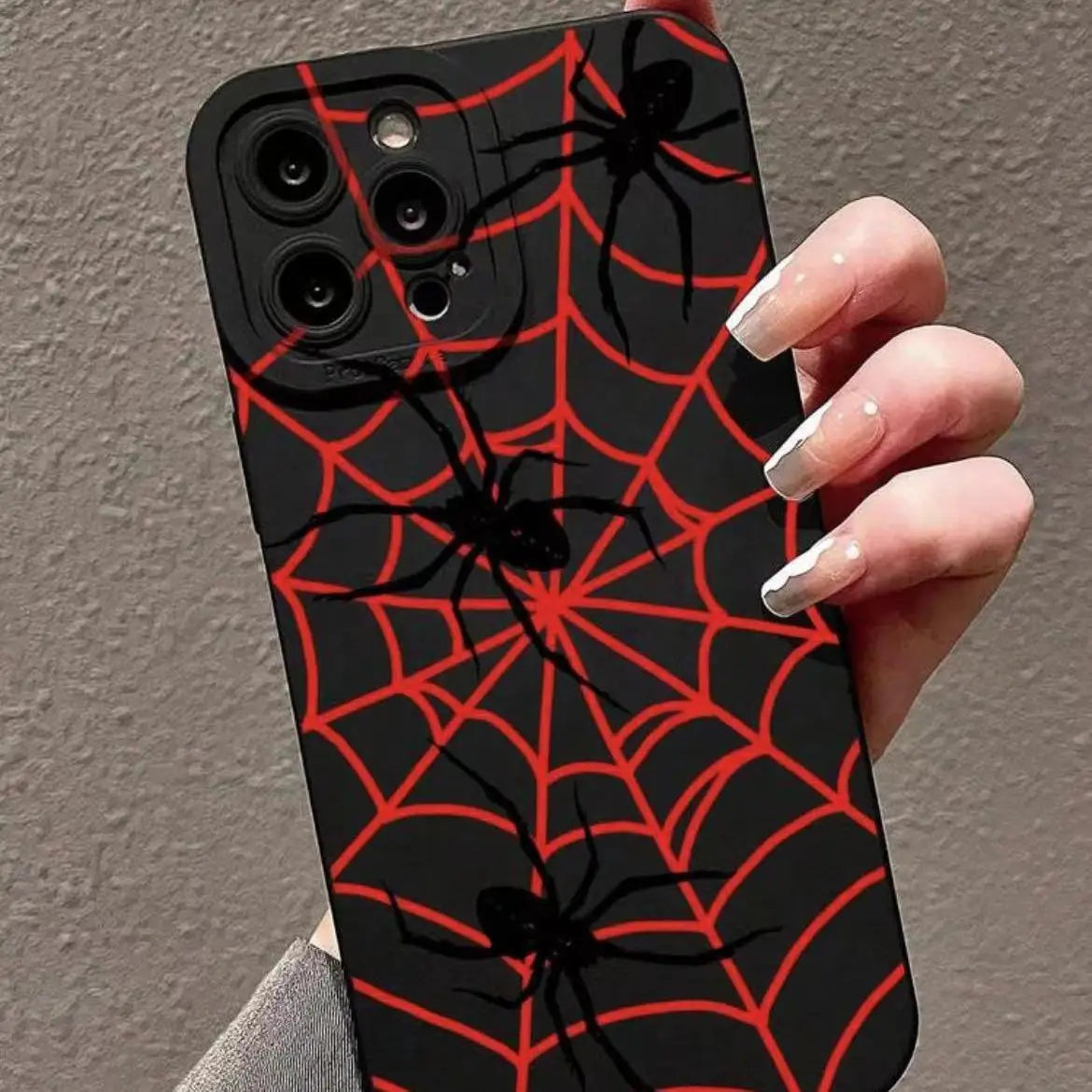 Spider Web Pattern Phone Case, All-inclusive Phone Protective Cover Compatible with IPhone 16 Pro Max 15 Pro 14Plus 13 12