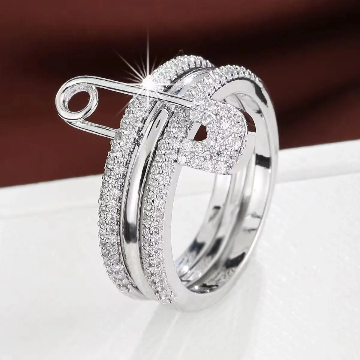 Stacked Ring Fashion Trend Street Style Gift For Friends, Birthday Party Surprise Ring