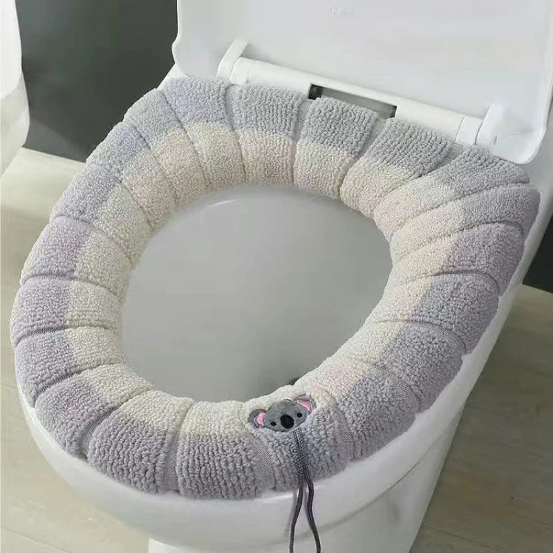 1pcs Toilet Cover Toilet Seat Cover Pads with Handle Toilet Lid Cover Cushion Thicker Bathroom Soft Toilet Seat Cover Soft Thick
