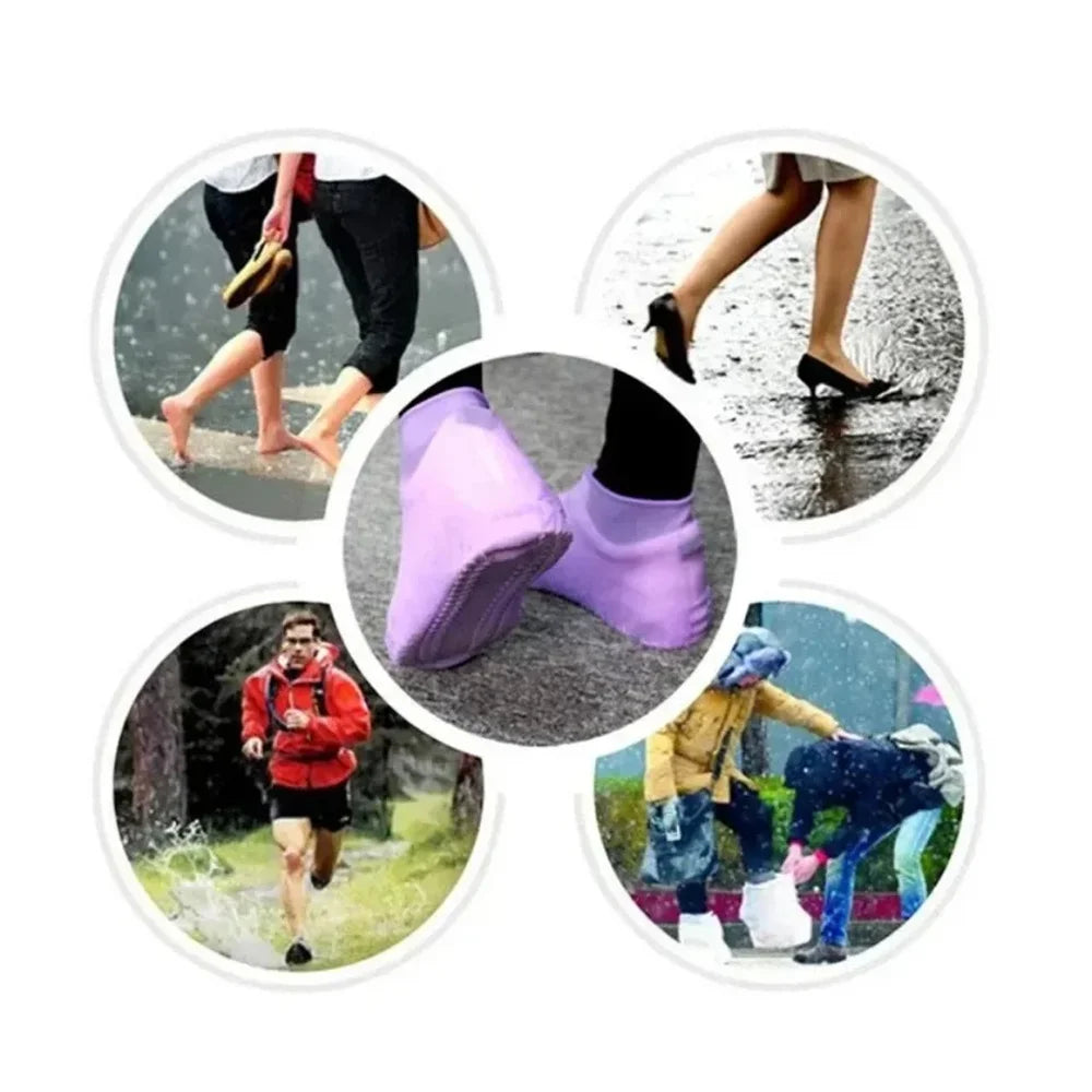 Rain Shoe Covers Waterproof Covers Reusable Non-slip Rain Footwear Covers Outdoor Adult Children for Shoes Boots Protector Cover