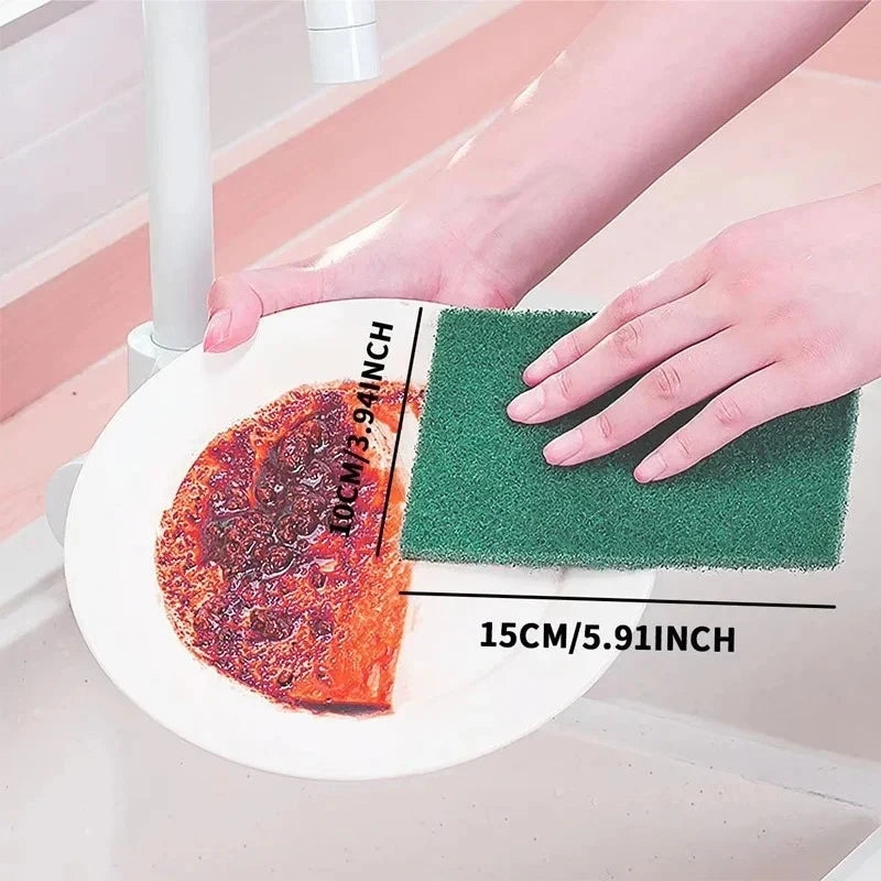 5/10/20/30PCS Scrub Pads Household Kitchen Oil Removal Dishwashing Pot Pads Scratch Free Multipurpose Reusable Cleaning Dishrag