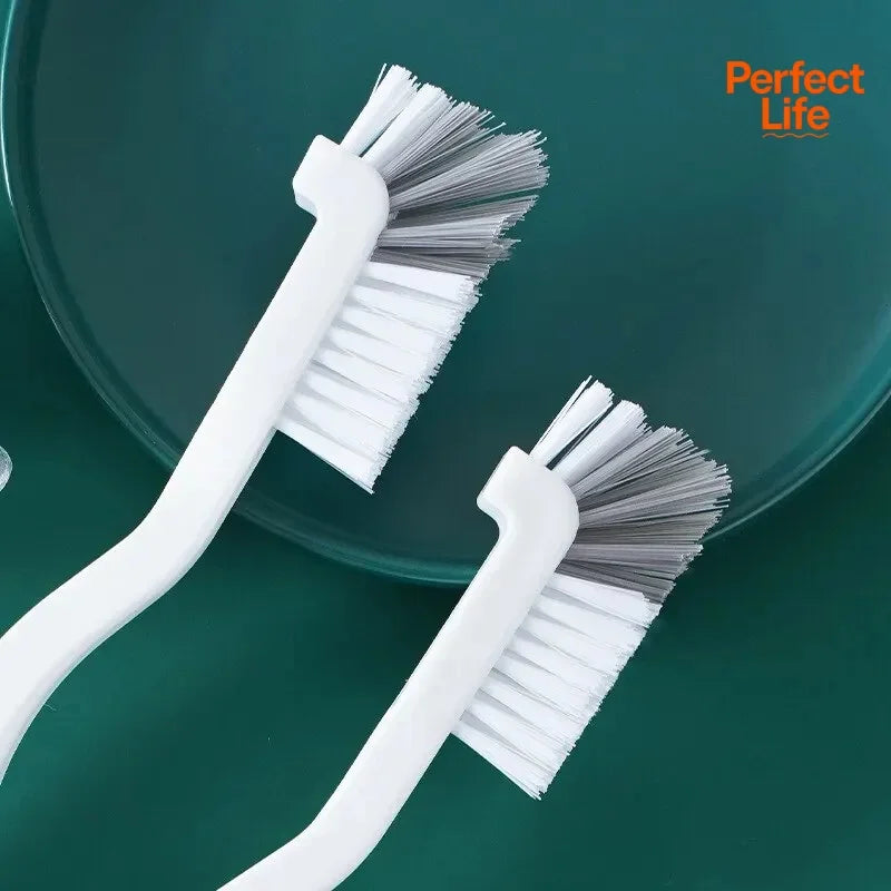 1/2/3Pcs Cleaning Cup Brush Japanese Style Sink Brush  with Long Handle Elbow Design Tail Hole Wall Hanging Crevice Cleaning