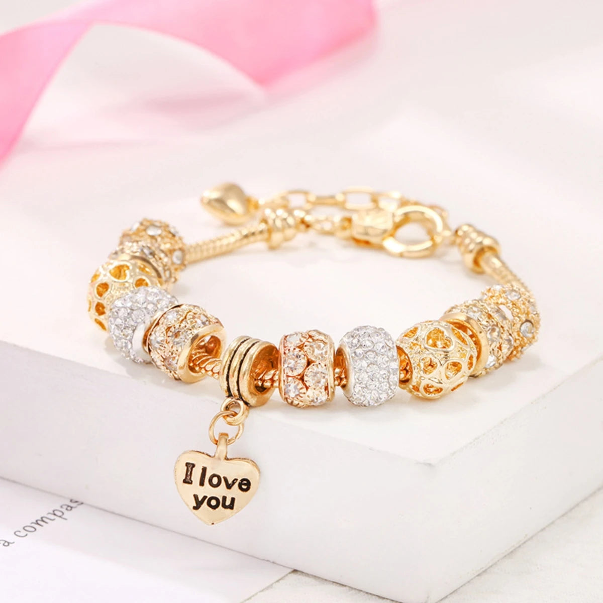1 Women's Fashion Panjiadorado Element Love Bracelet, Suitable for Dating, Travel Banquets, Parties, Festivals, Fashion Gifts