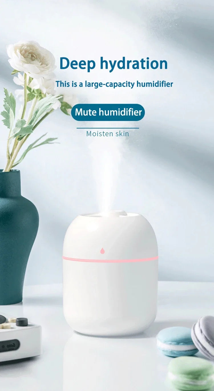 Mini Portable Water Drop Air Humidifier USB Desktop Indoor Household Mute Air Atomization Humidifier  essential oil diffuser