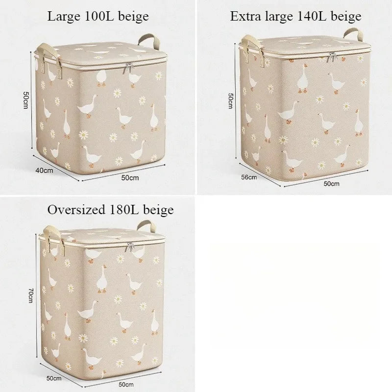 Quilt Storage Bag Home Wardrobe Large Capacity Clothes Quilt Organizing Bag Clothing Moving Waterproof Moisture-proof