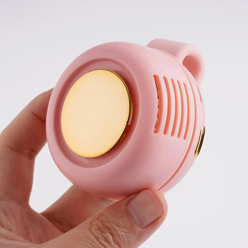 Portable Silent Bladeless Electric Fan Mini Clip On Waist Whirlwind Fan Summer Outdoor Gym Fast Cooling Rechargeable Fan