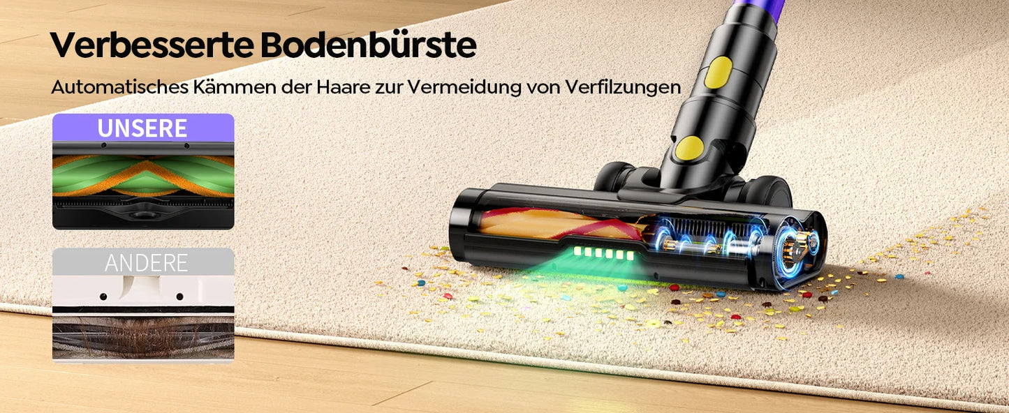 Laresar X11 Wireless vacuum cleaner 550W 55000PA Suction Makes Handheld Smart Home Dust mug 60 Minutes Running Time 3 PCs Filte Set