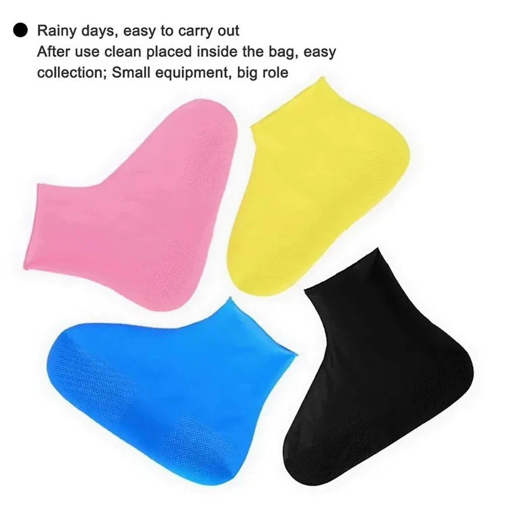 Rain Shoe Covers Waterproof Covers Reusable Non-slip Rain Footwear Covers Outdoor Adult Children for Shoes Boots Protector Cover