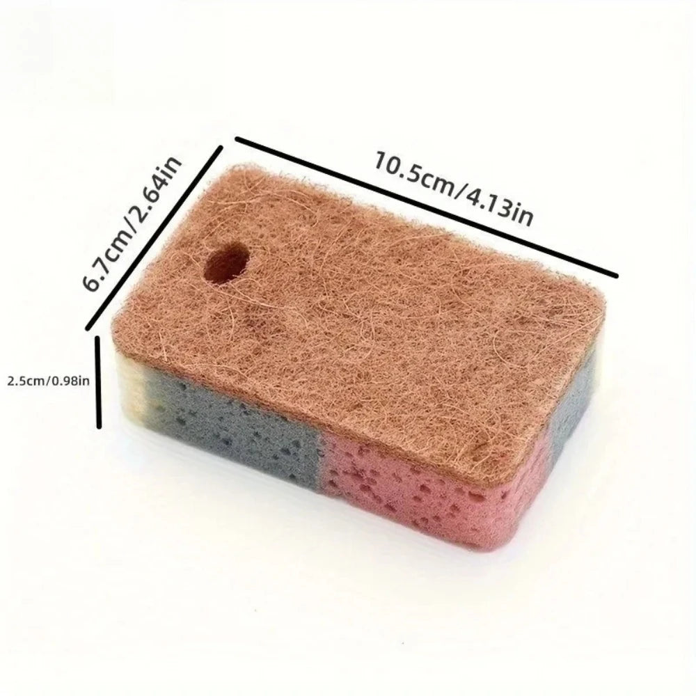 Double Sided Sponge Multipurpose Cleaning Sponge for Dishwashing and Stain Removal Durable Kitchen Bathroom Cleaning Tools