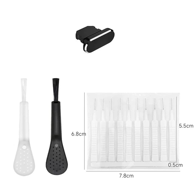 Cell Phone Charging Port Dust Plug with Cleaning Brush for IPhone 15 14 13 16Pro Max Plus Samsung Xiaomi IOS Type C Cleaner Set